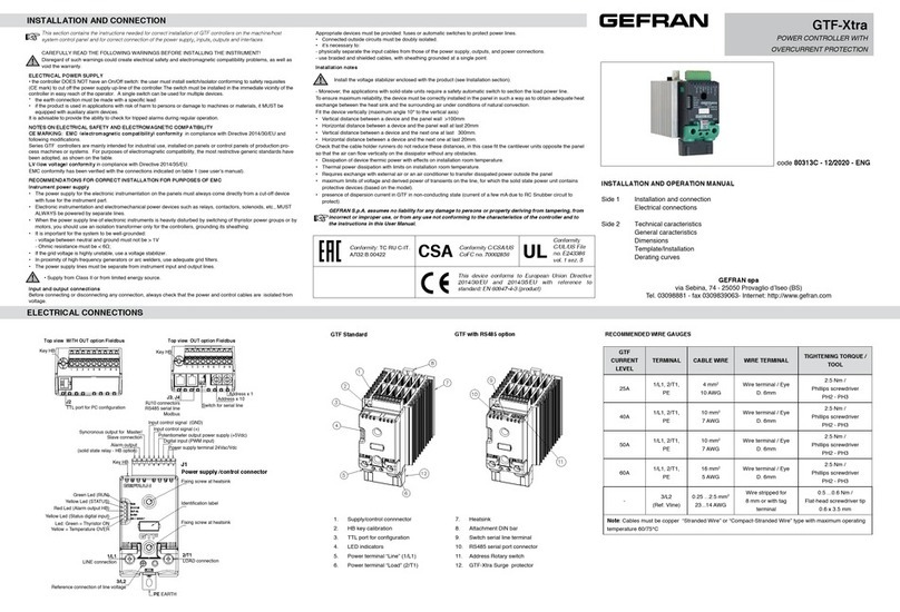 gefran GTF-Xtra Guide