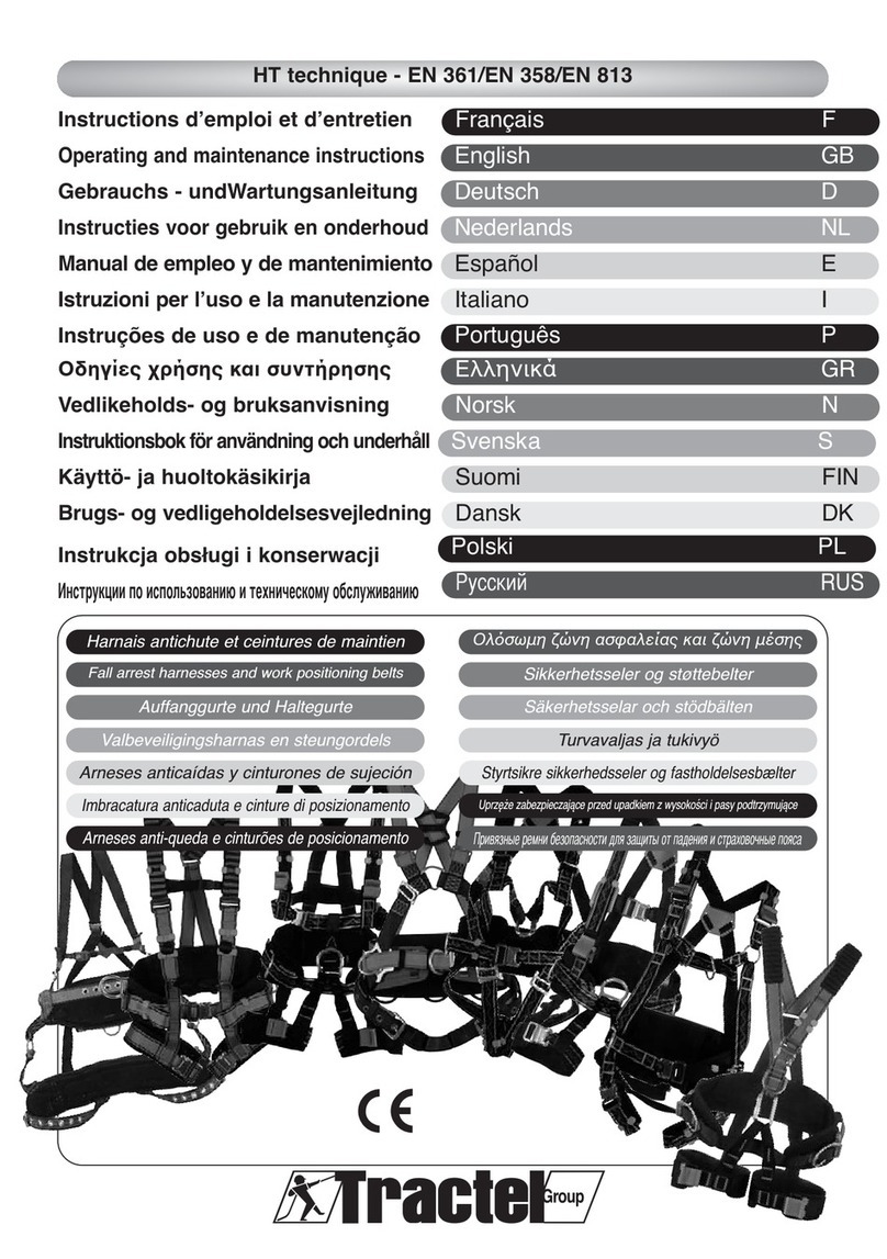 Tractel Group HT technique EN 361 Manual