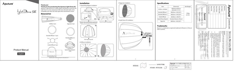 Aputure light Dome SE User manual