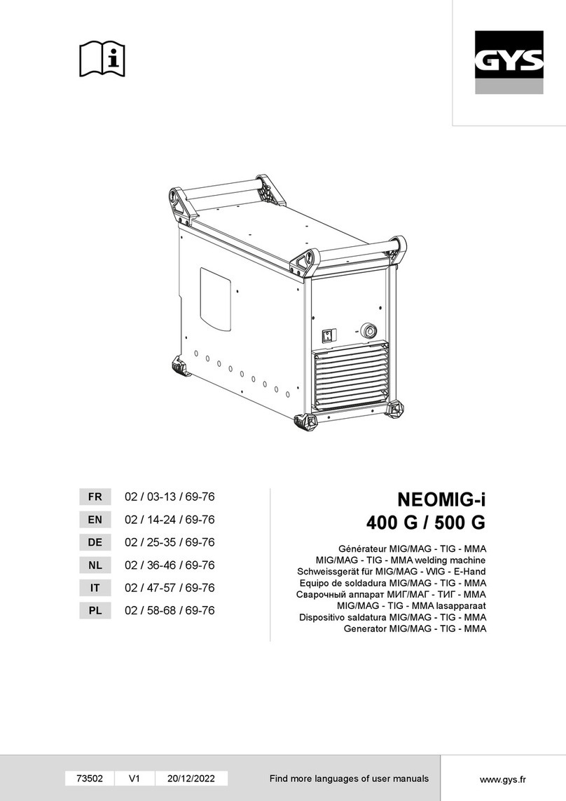GYS NEOMIG-i 400 G manual
