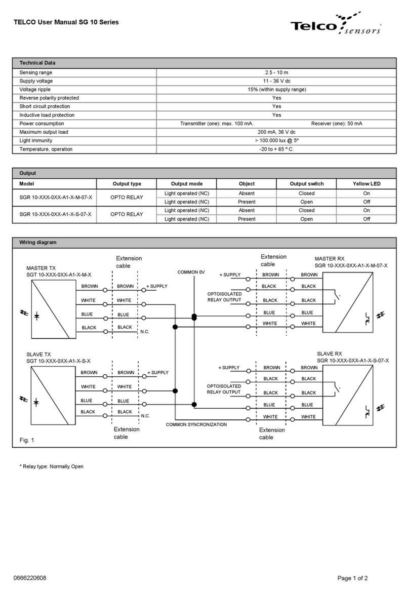 Telco SG 10 Series user manual