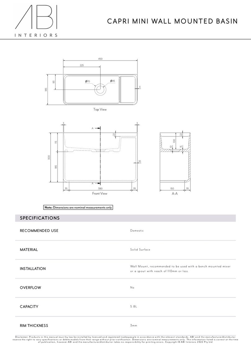 abi CAPRI 11658 installation guide