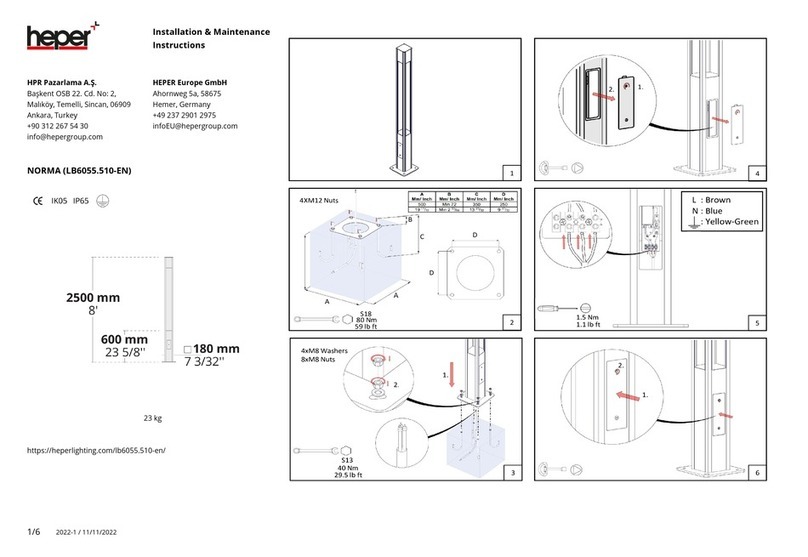 HEPER NORMA Installation and operating instructions