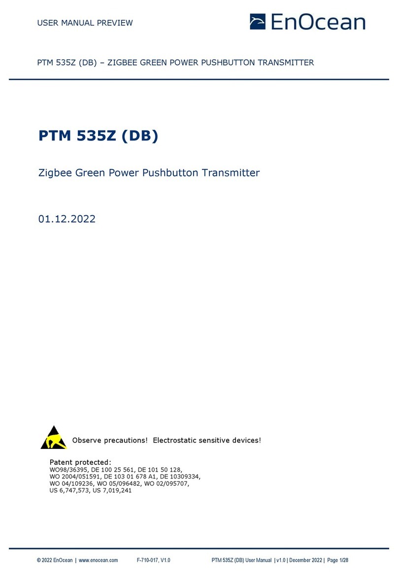 EnOcean PTM 535Z user manual