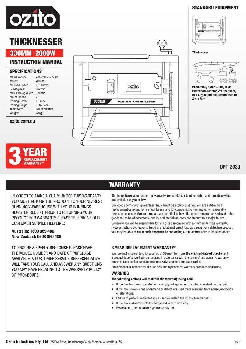 Ozito OPT-2033 User manual