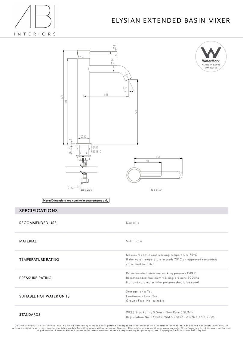 abi ELYSIAN 10429 installation guide