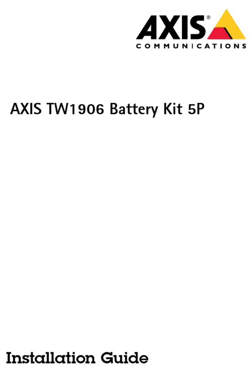 Axis TW1906 installation guide