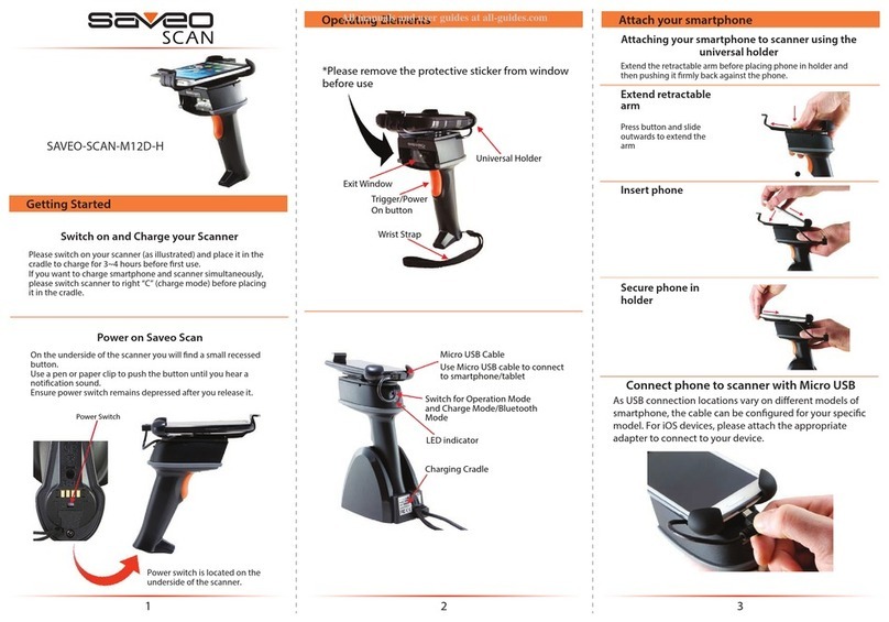 Saveo Scan SAVEO-SCAN-M12D-H quick start guide