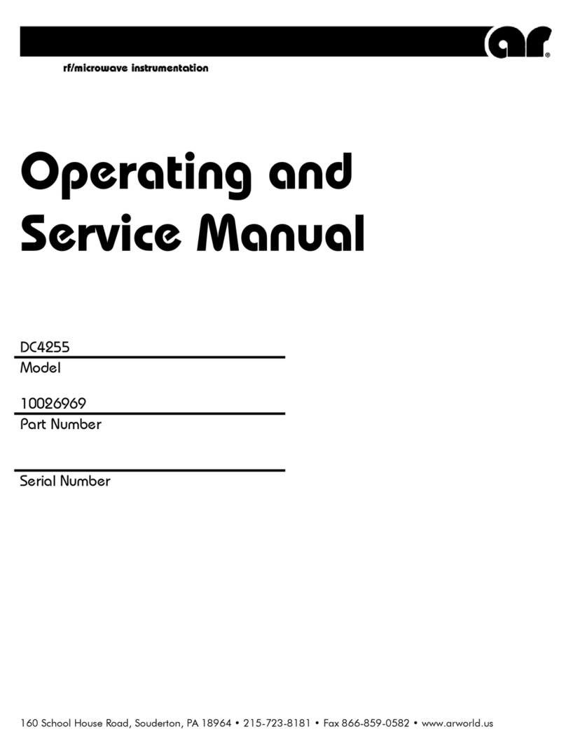 AR DC4255 Series Operating and service manual