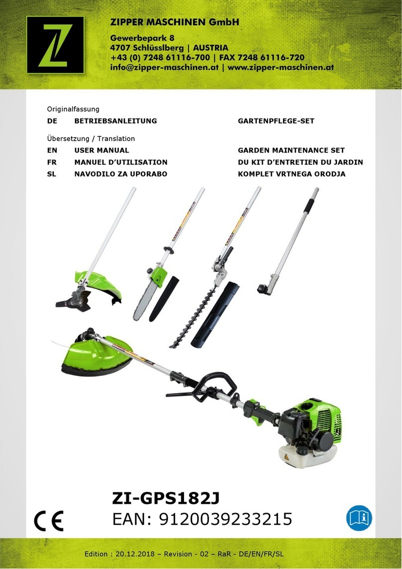 Z.I.P.P.ER MASCHINEN 9120039233215 User manual