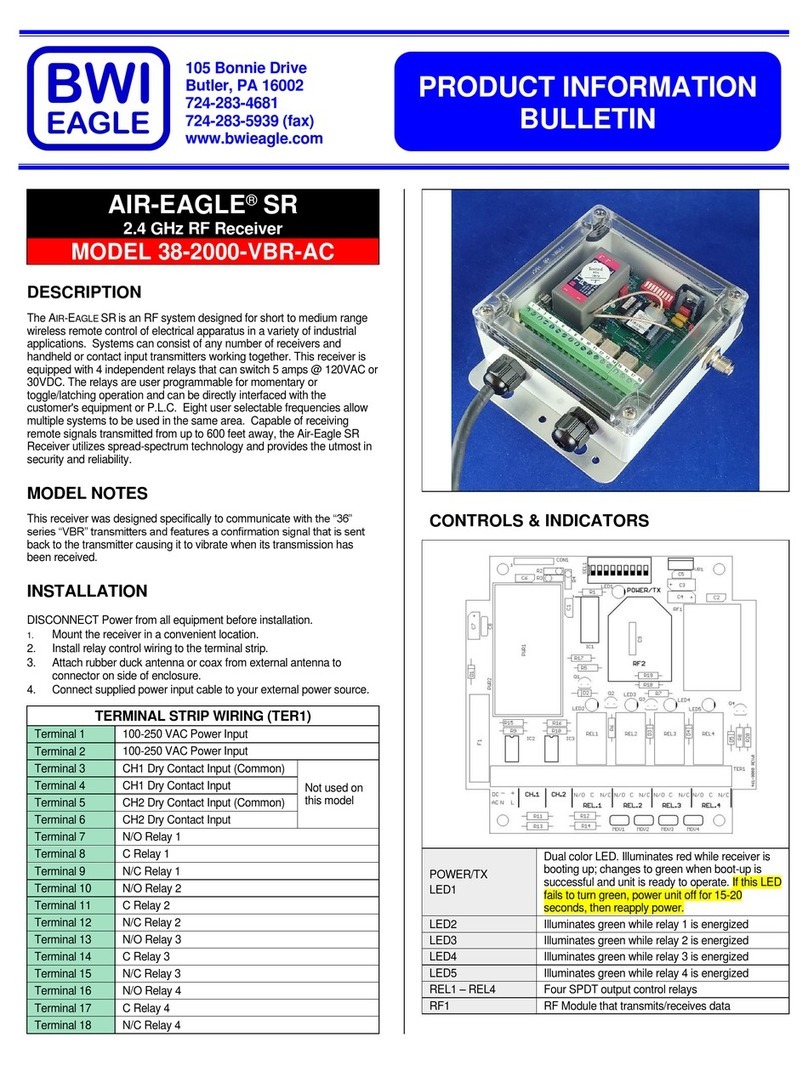BWI Eagle AIR-EAGLE 38-2000-VBR-AC Product information bulletin