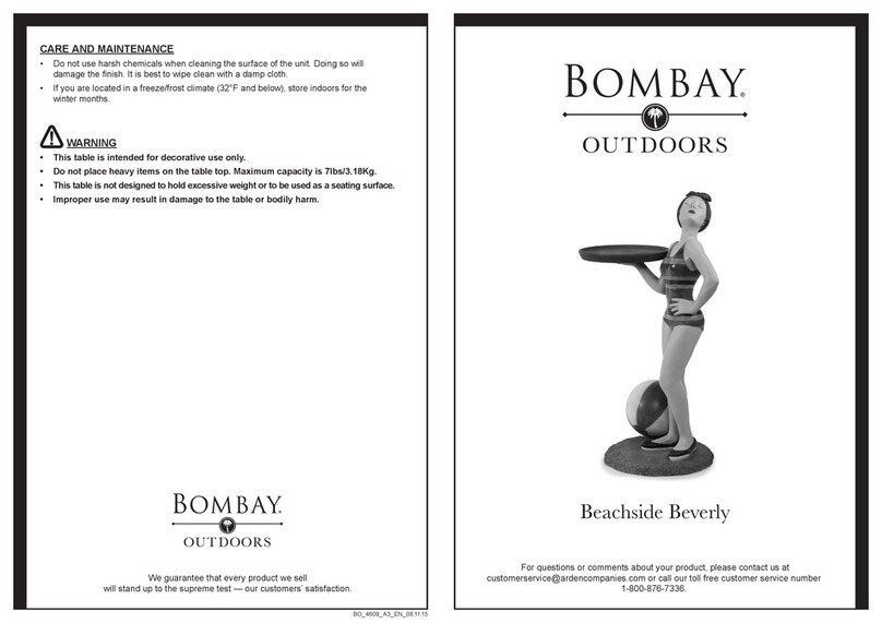 BOMBAY Beachside Beverly User manual BOMBAY Beachside Beverly User manual