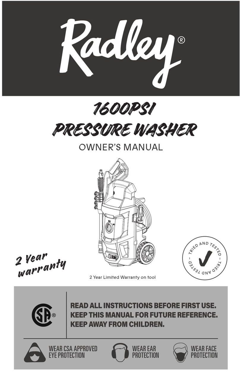 RADLEY 1600PSI owner's manual