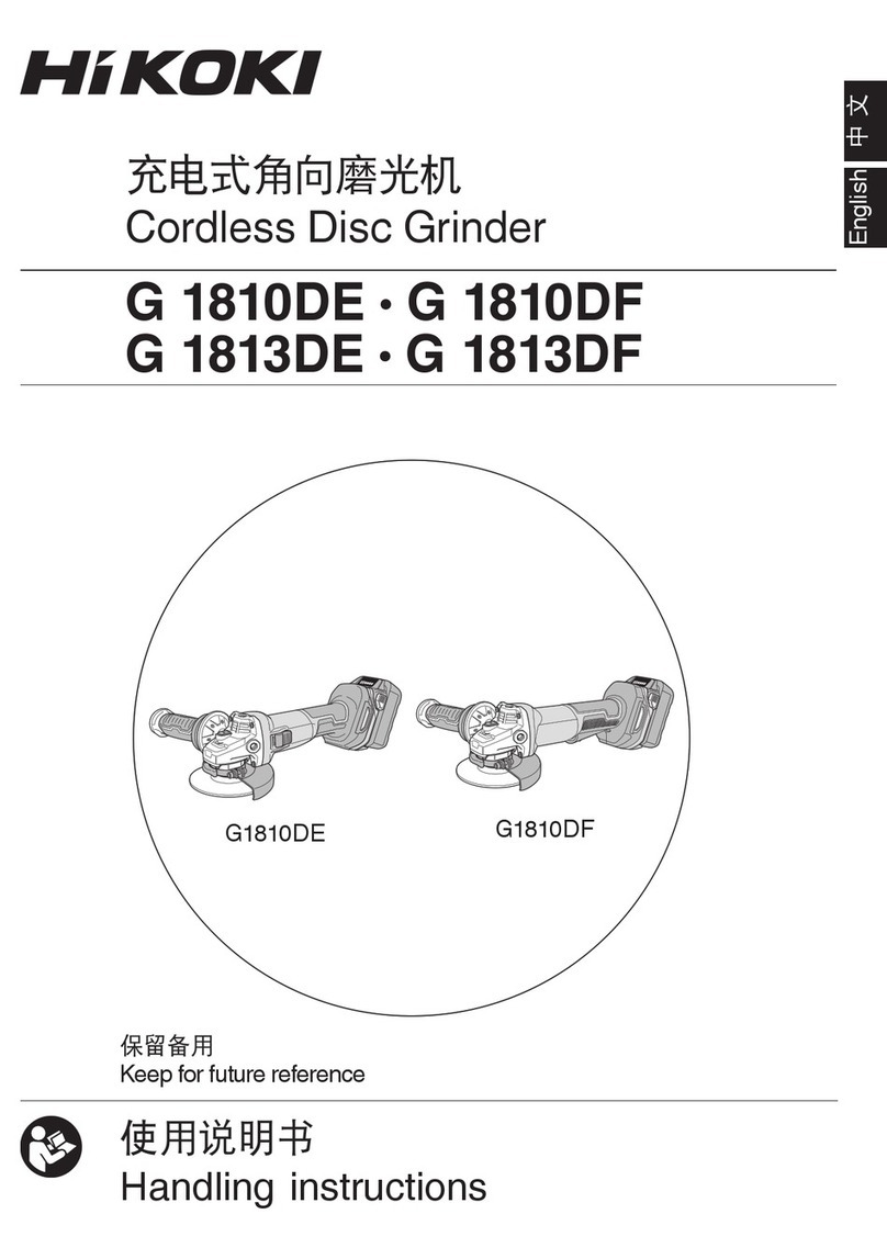 HIKOKI G1810DF Handling instructions