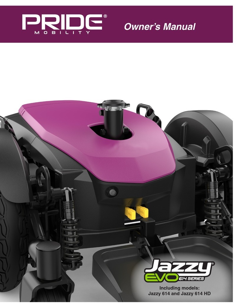 Pride Mobility Jazzy EVO 614 Series User manual