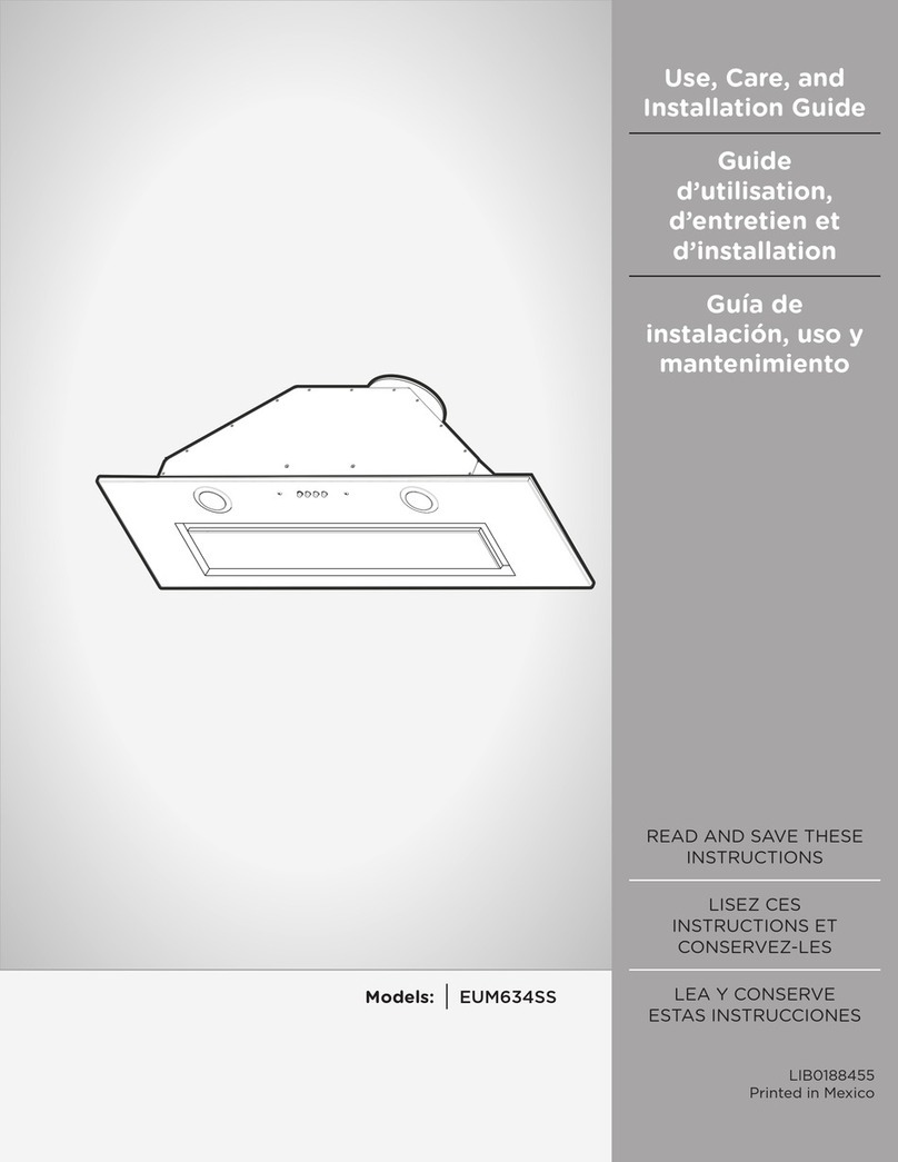 ELICA EUM628SS Installation guide