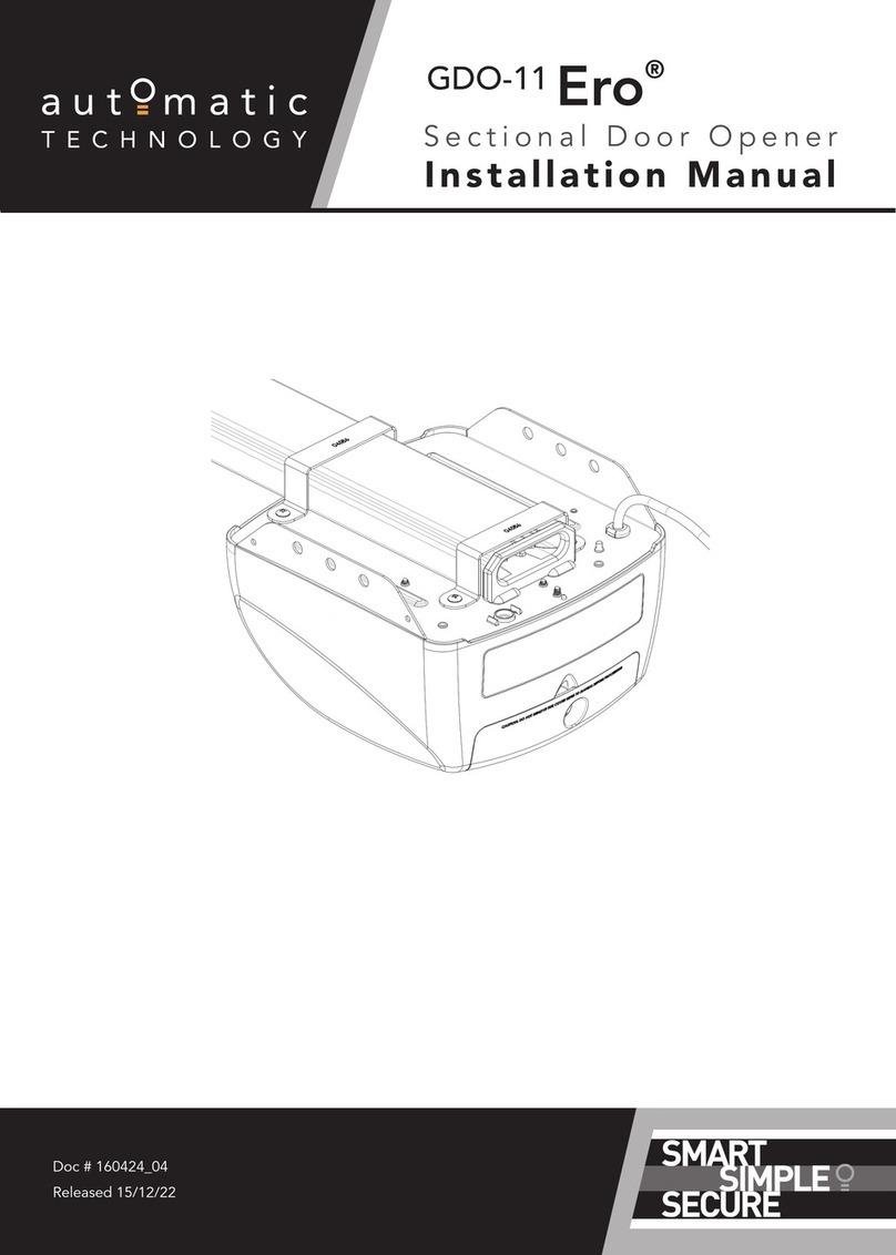 Automatic Technology GDO-11 Ero User manual Automatic Technology GDO-11 Ero User manual