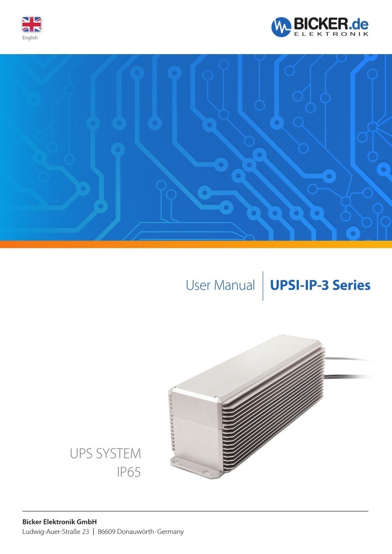 Bicker UPSI-IP-3 Series user manual