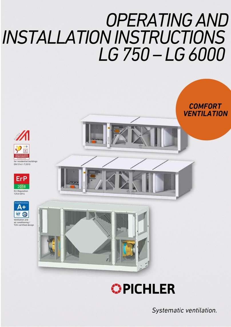 Pichler LG Series Operating and installation instructions