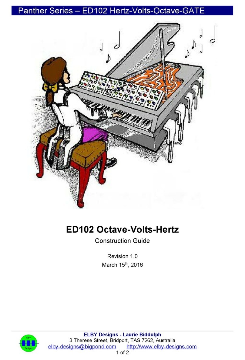 Elby Designs ED102 Construction guide