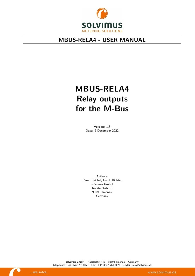 Solvimus MBUS-RELA4 user manual