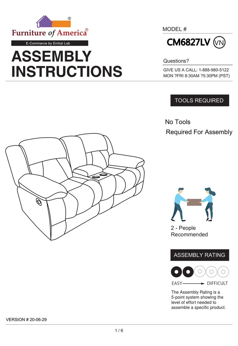 Furniture of America CM6827LV Assembly instructions