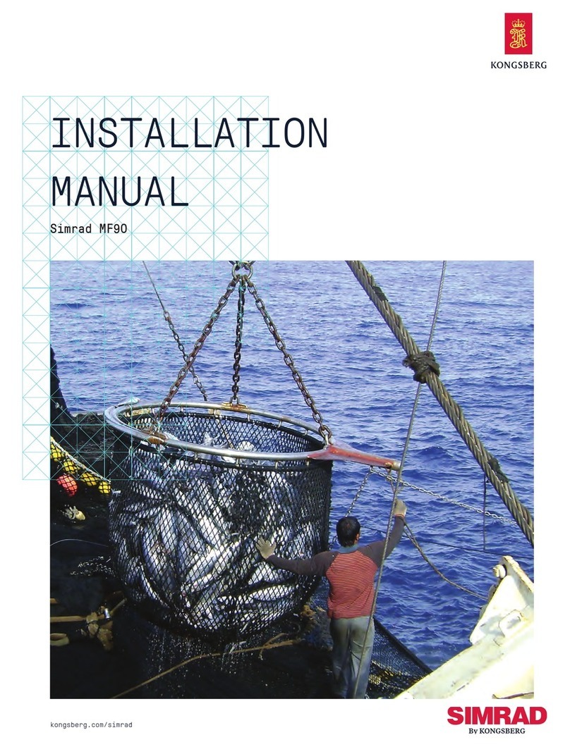 Kongsberg Simrad MF90 installation manual