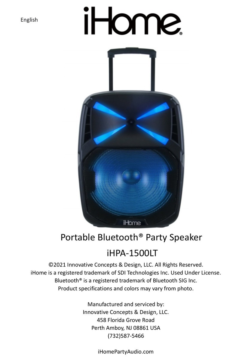iHome iHPA-1500LT User manual
