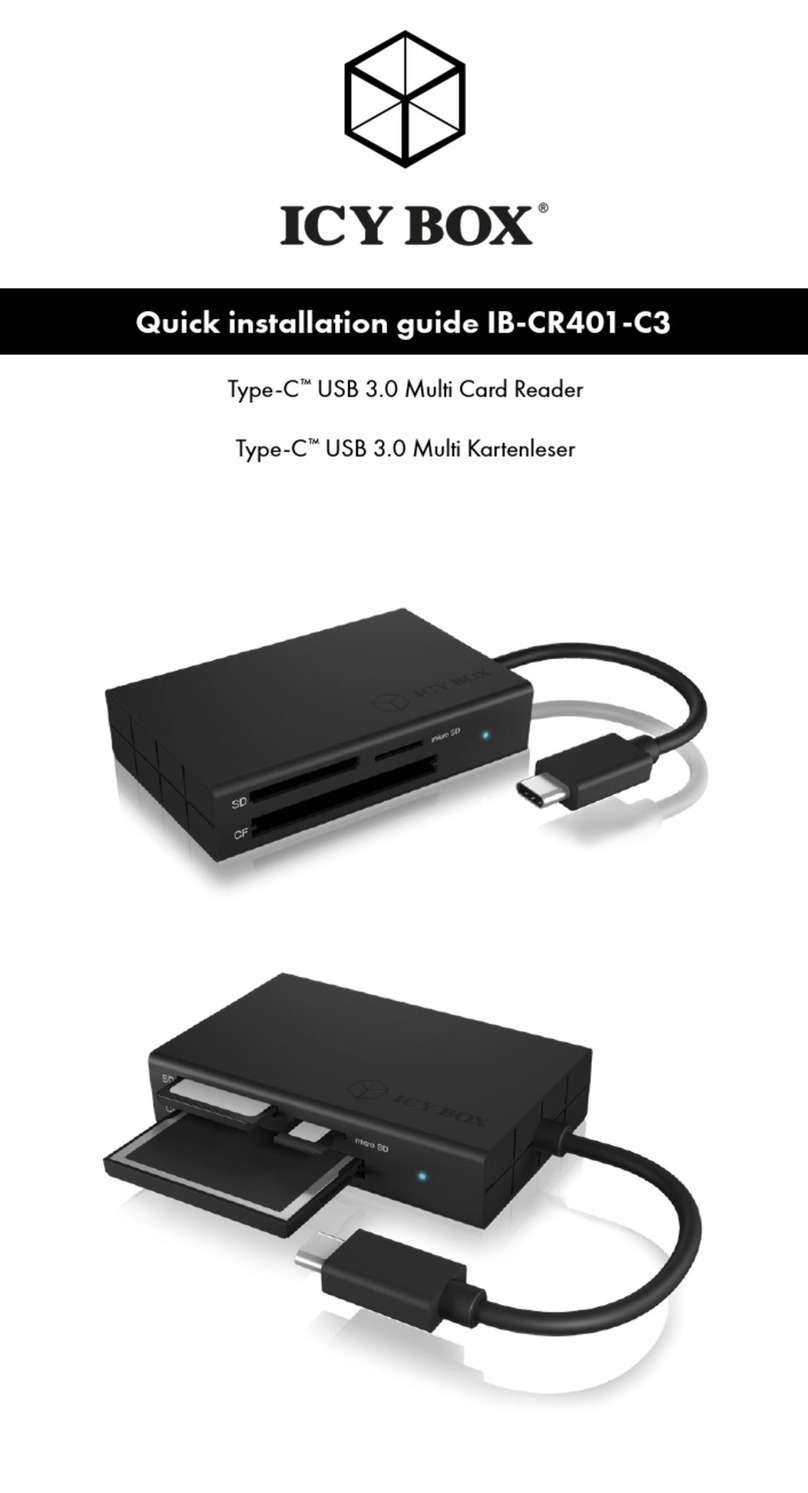 Icy Box IB-CR401-C3 Quick installation guide