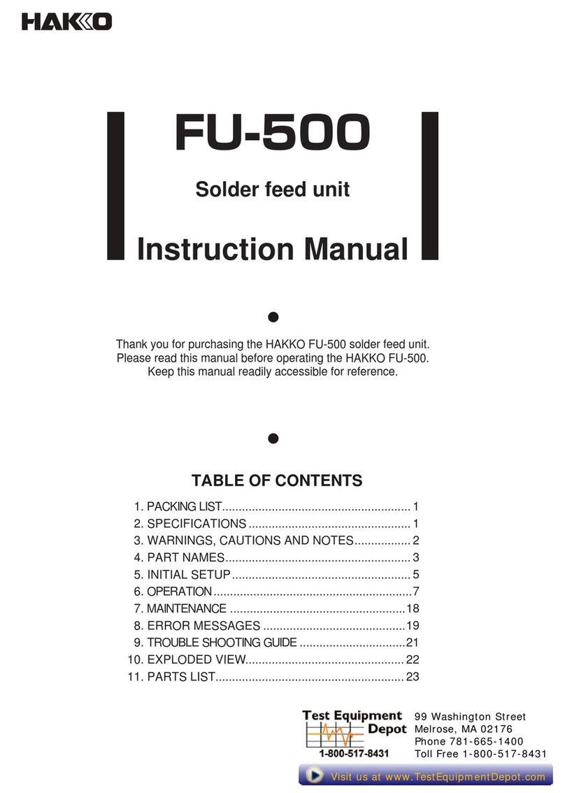 Hakko Electronics FU500-71X User manual