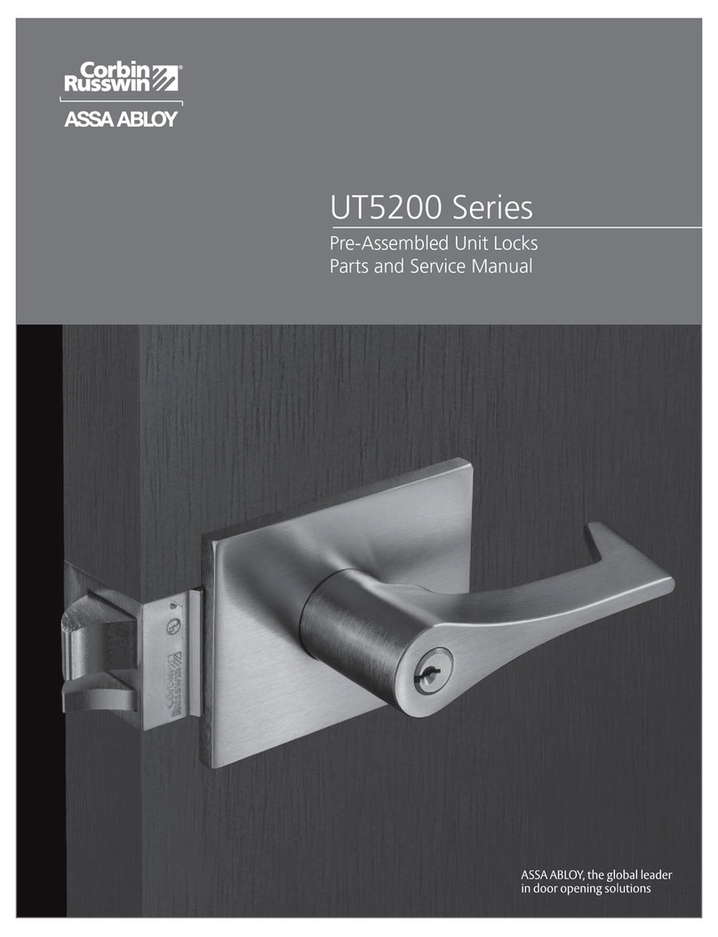 Assa Abloy Corbin Russwin UT5200 Series Quick start guide