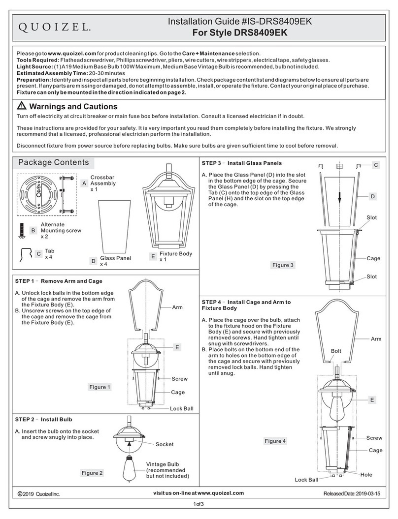 Quoizel DRS8409EK installation guide