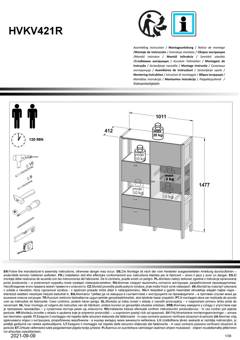 Forte HVKV421R Assembling Instruction
