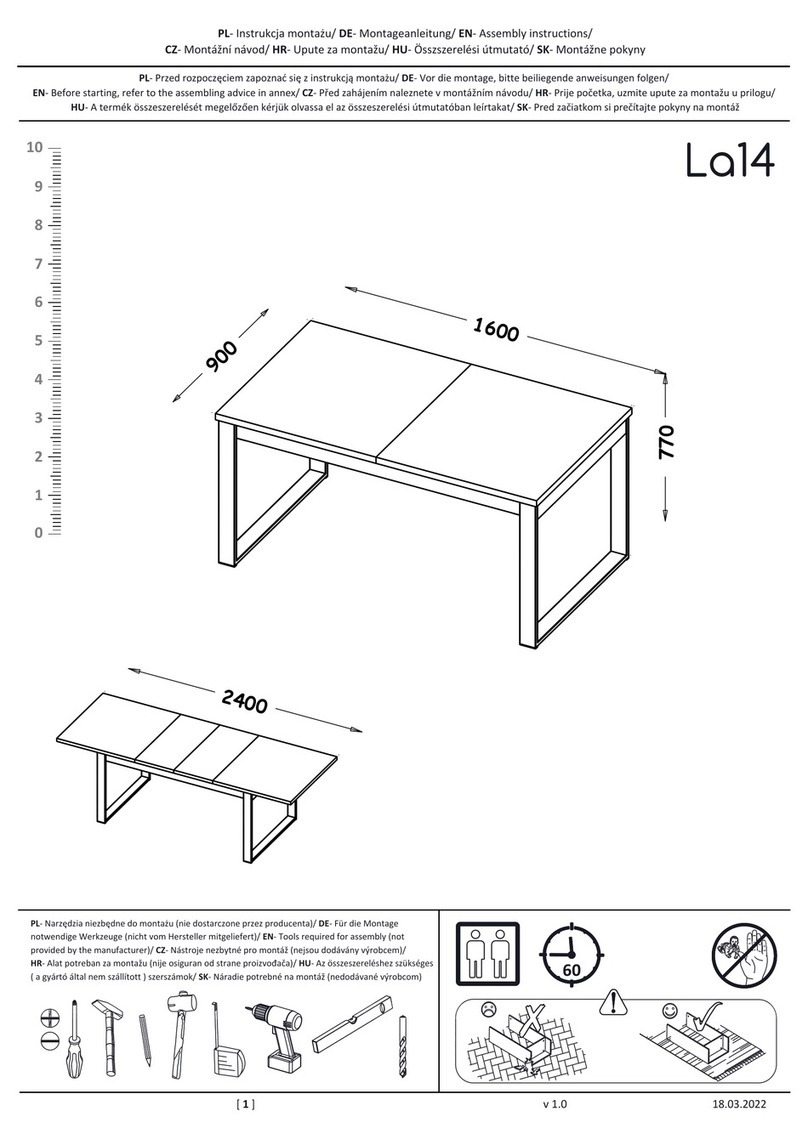 Arthauss Furniture Lamelo La14 Assembly instructions