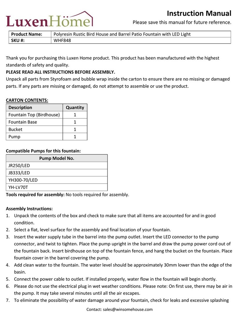 LuxenHome WHF848 instruction manual