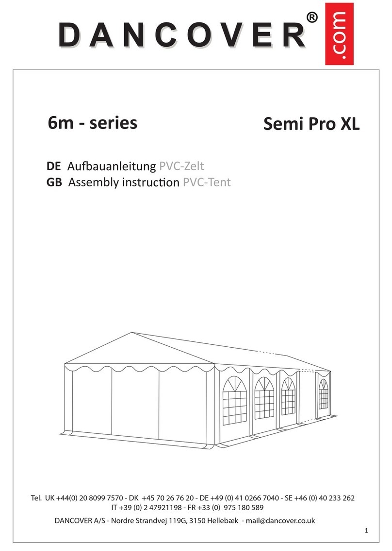 Dancover Semi Pro XL 6m Series User manual Dancover Semi Pro XL 6m Series User manual