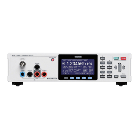 Hioki Super megohm SM7110 User manual
