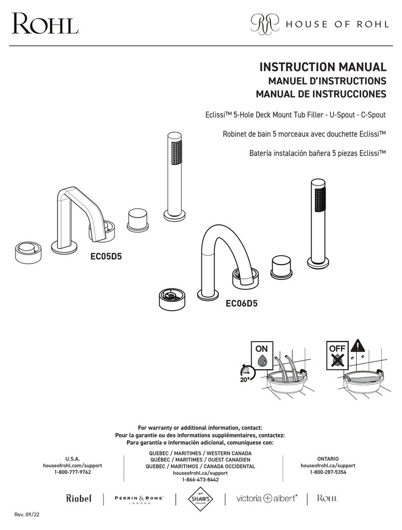 Rohl Eclissi EC05D5 User manual