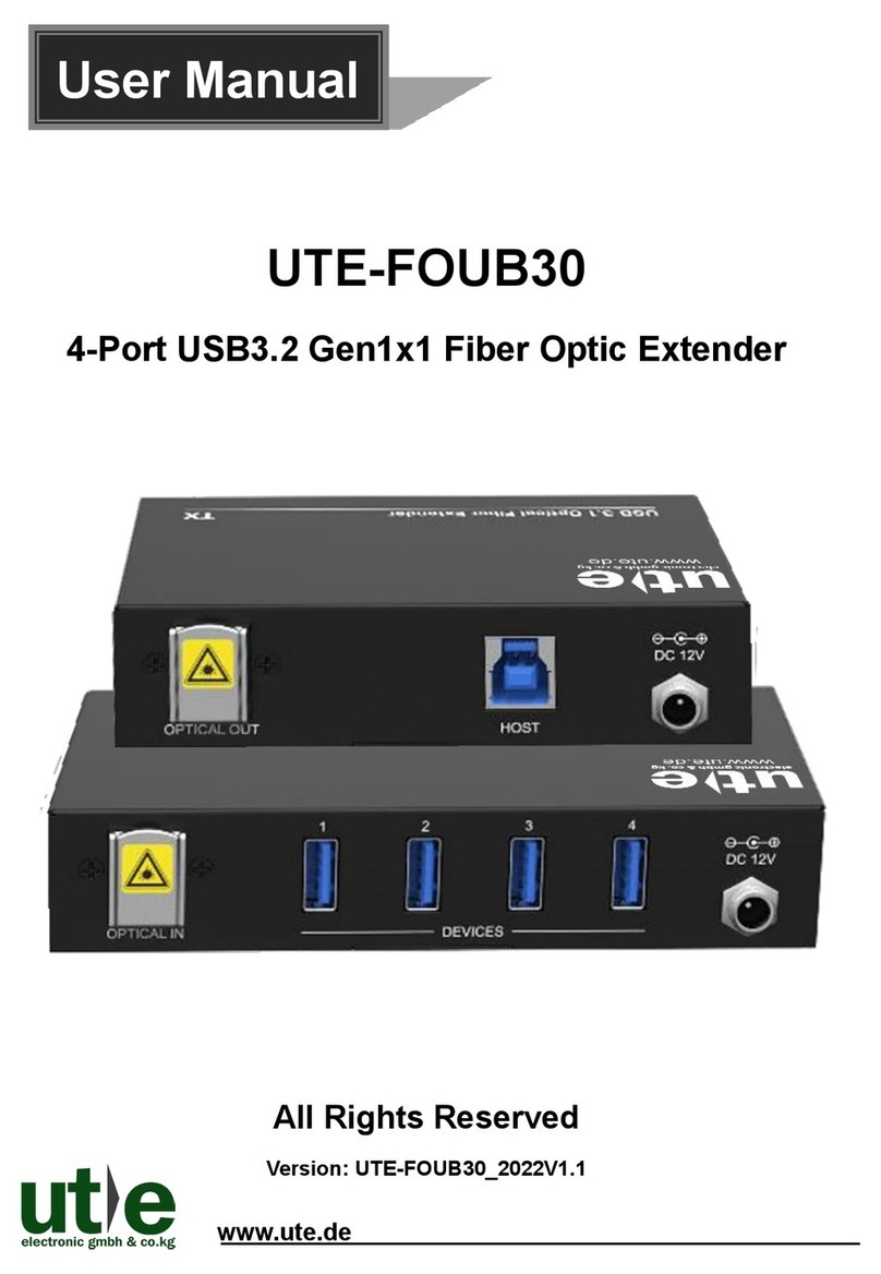 UTE UTE-FOUB30 user manual