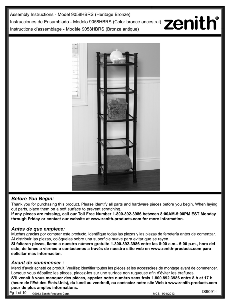 Zenith 9058HBRS User manual