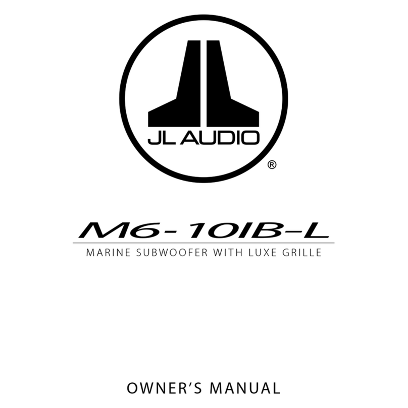 JL Audio M6-10IB-L User manual