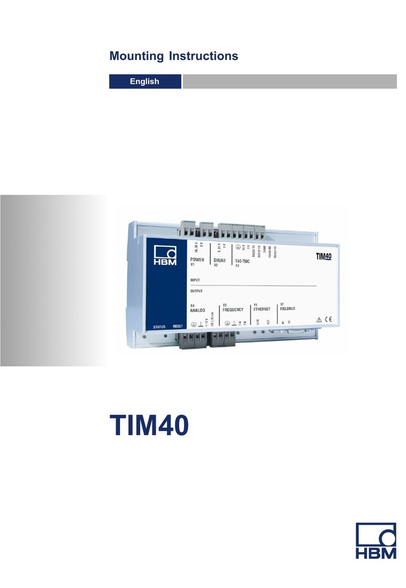 HBM TIM40 Mounting instructions