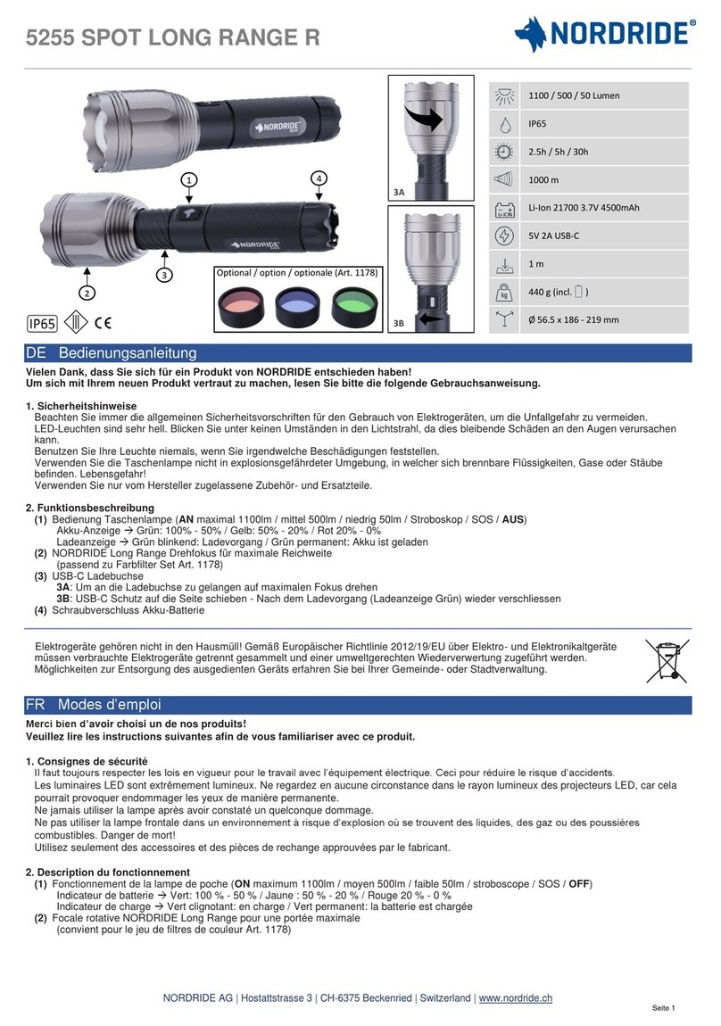 NORDRIDE 5255 SPOT LONG RANGE R User manual