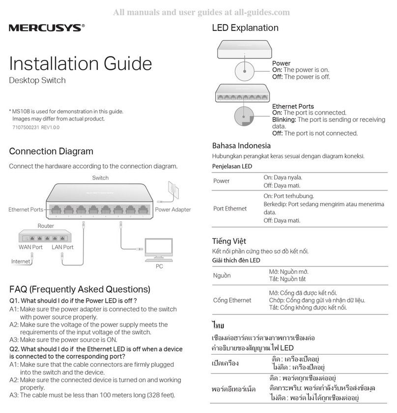Mercusys MS108 installation guide