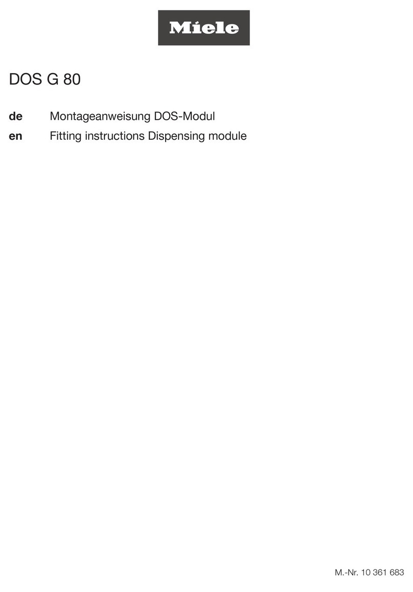 Miele DOS G 80 User manual