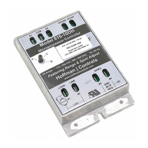 Hoffman Controls 816-10DH Installation & operating instructions