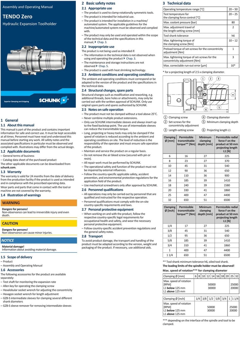 SCHUNK TENDO Zero User instructions