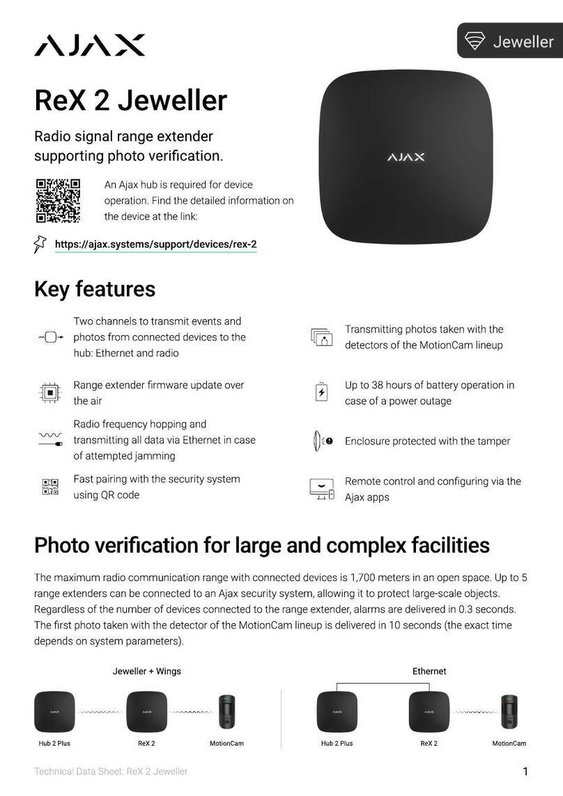AJAX ReX 2 User manual