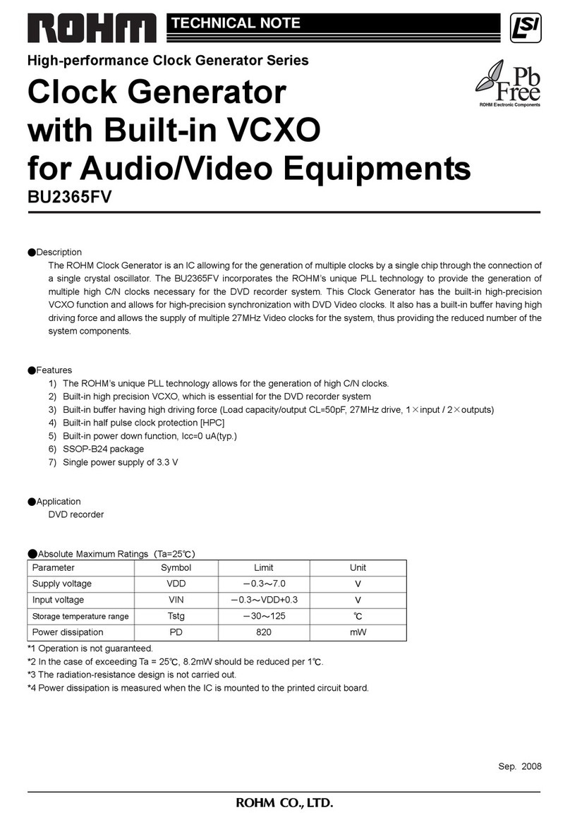 Rohm BU2365FV Technical notes