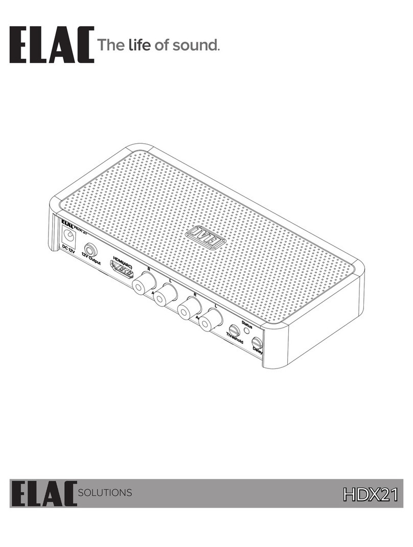 ELAC HDX21 instruction manual